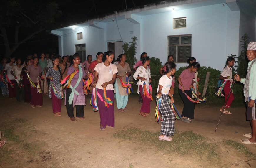 थारु गाउँमा सुरू भयो सखियाको रौनक